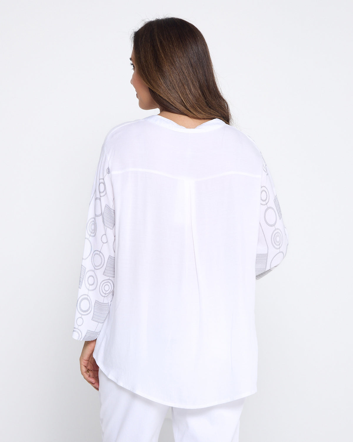 Carrington Shirt - Silver Circles