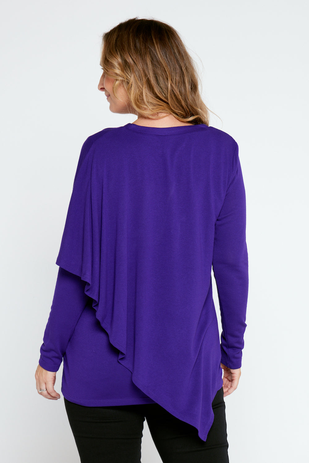 Tahiya Cape Top - Purple