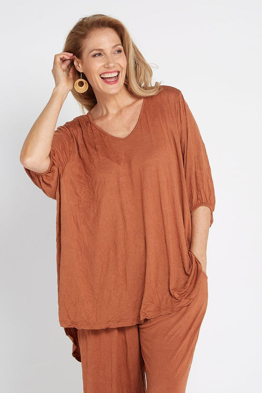 Leah Top - Tan