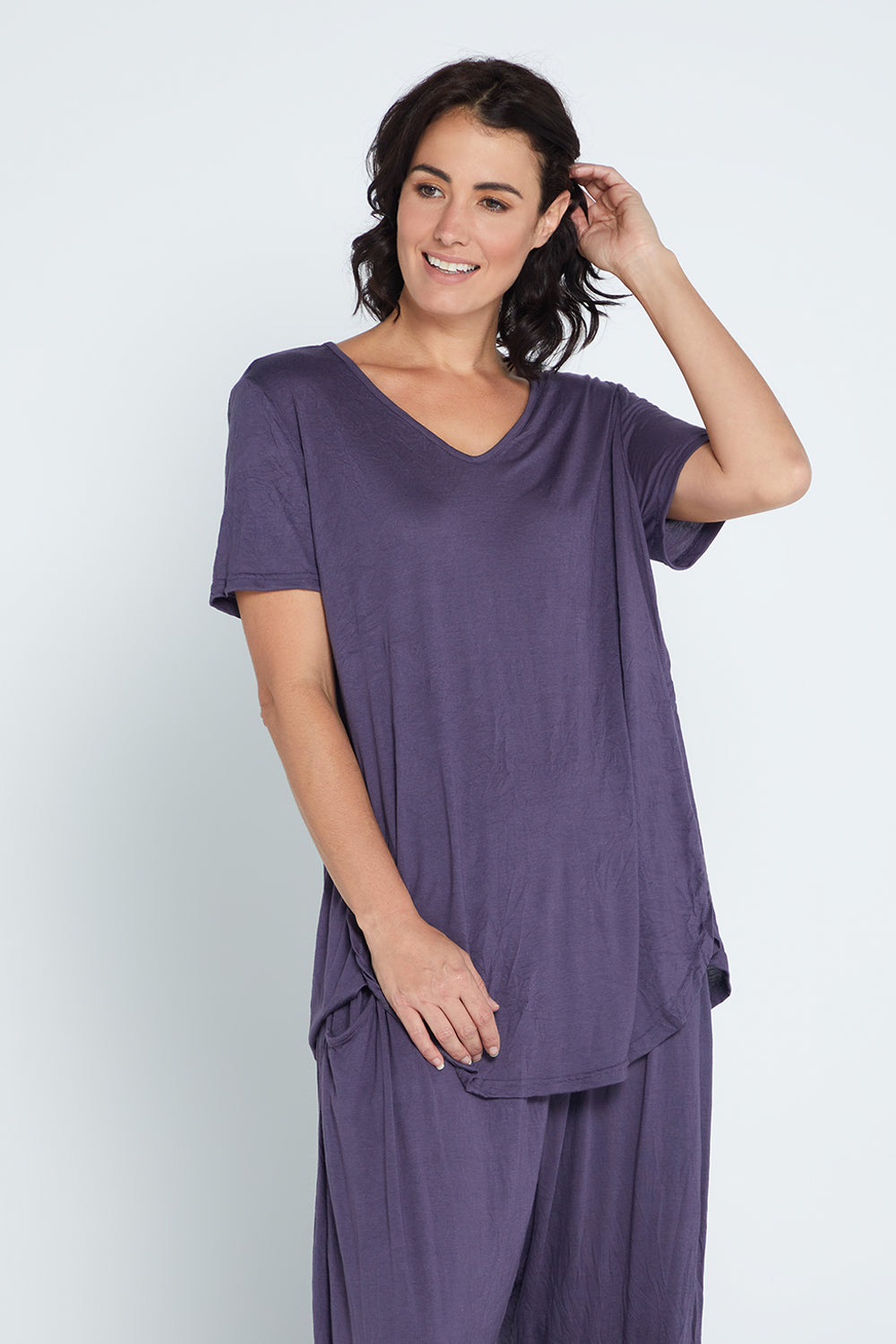 Jackie Top - Inky Charcoal