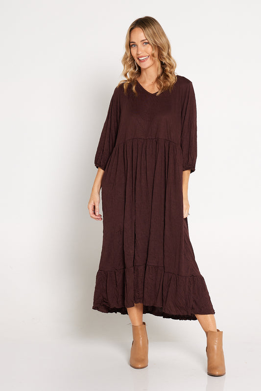 Leith Dress - Chocolate