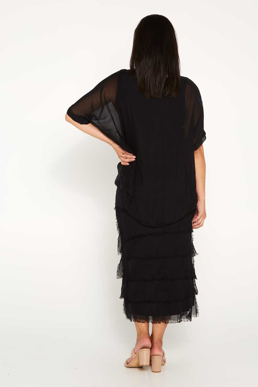 Margo Silk Dress - Nero