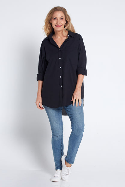 Joan Cotton Shirt - Black