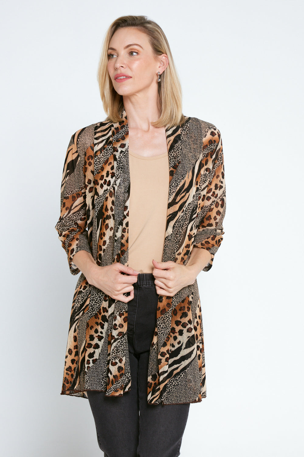 Lexie Easy Fit Jacket - Leopard/Tiger