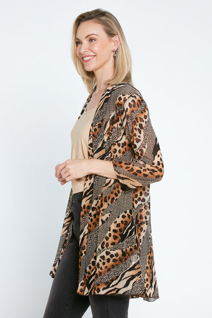 Lexie Easy Fit Jacket - Leopard/Tiger