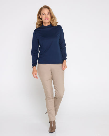 Kayla Winter Pull-On Pants - Beige