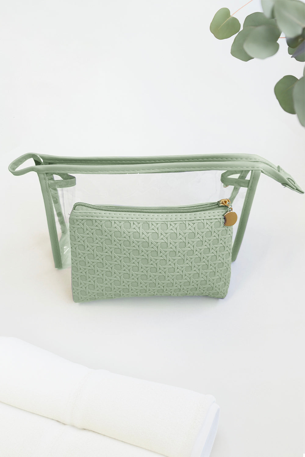 Serenity Cosmetic/Travel Cases - Sage Weave