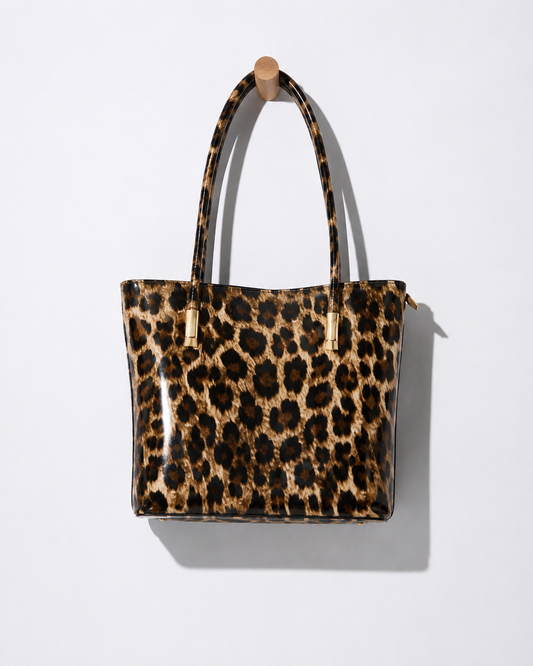 Scarlett Petite Tote - Leopard Print