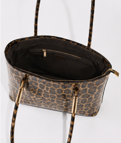 Scarlett Large Tote - Leopard Print