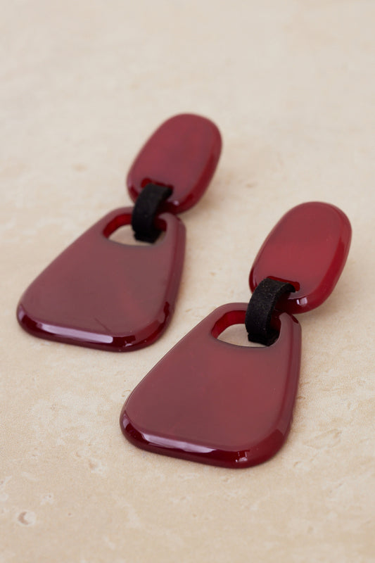 Selma Earrings - Red