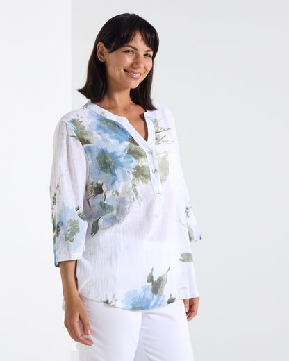 Sinclair Top - Sea Mist Floral