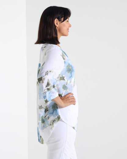 Sinclair Top - Sea Mist Floral