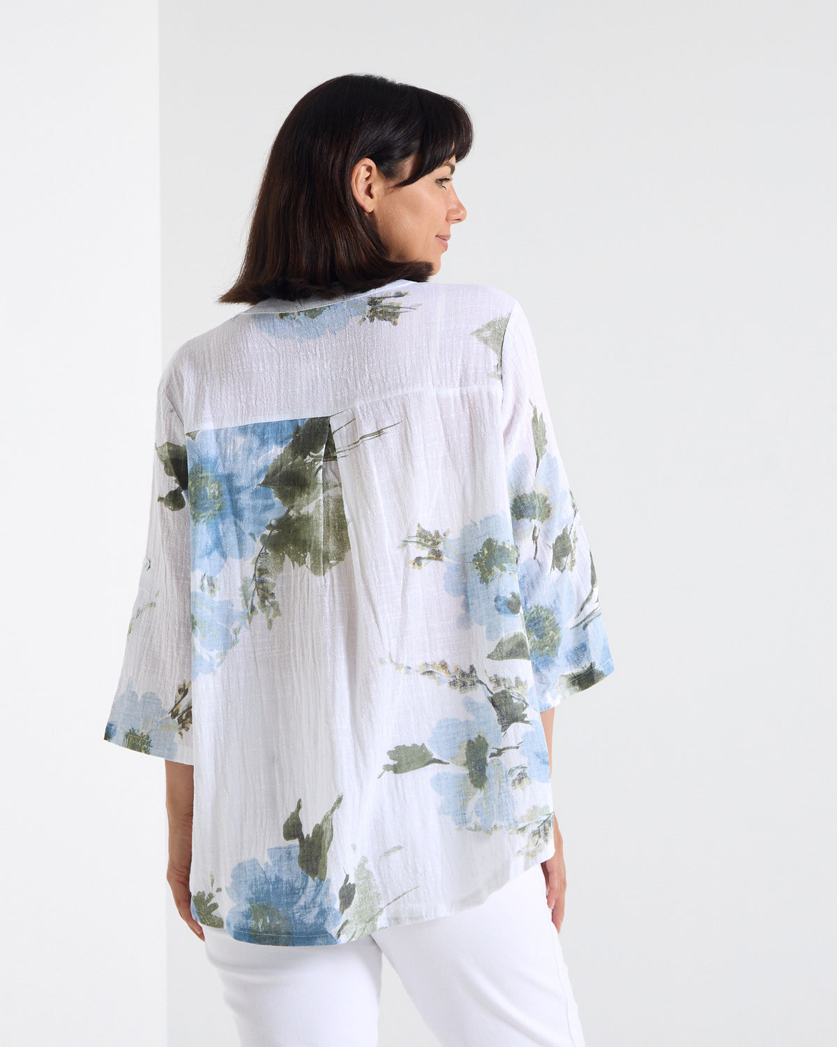 Sinclair Top - Sea Mist Floral