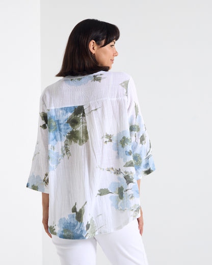 Sinclair Top - Sea Mist Floral