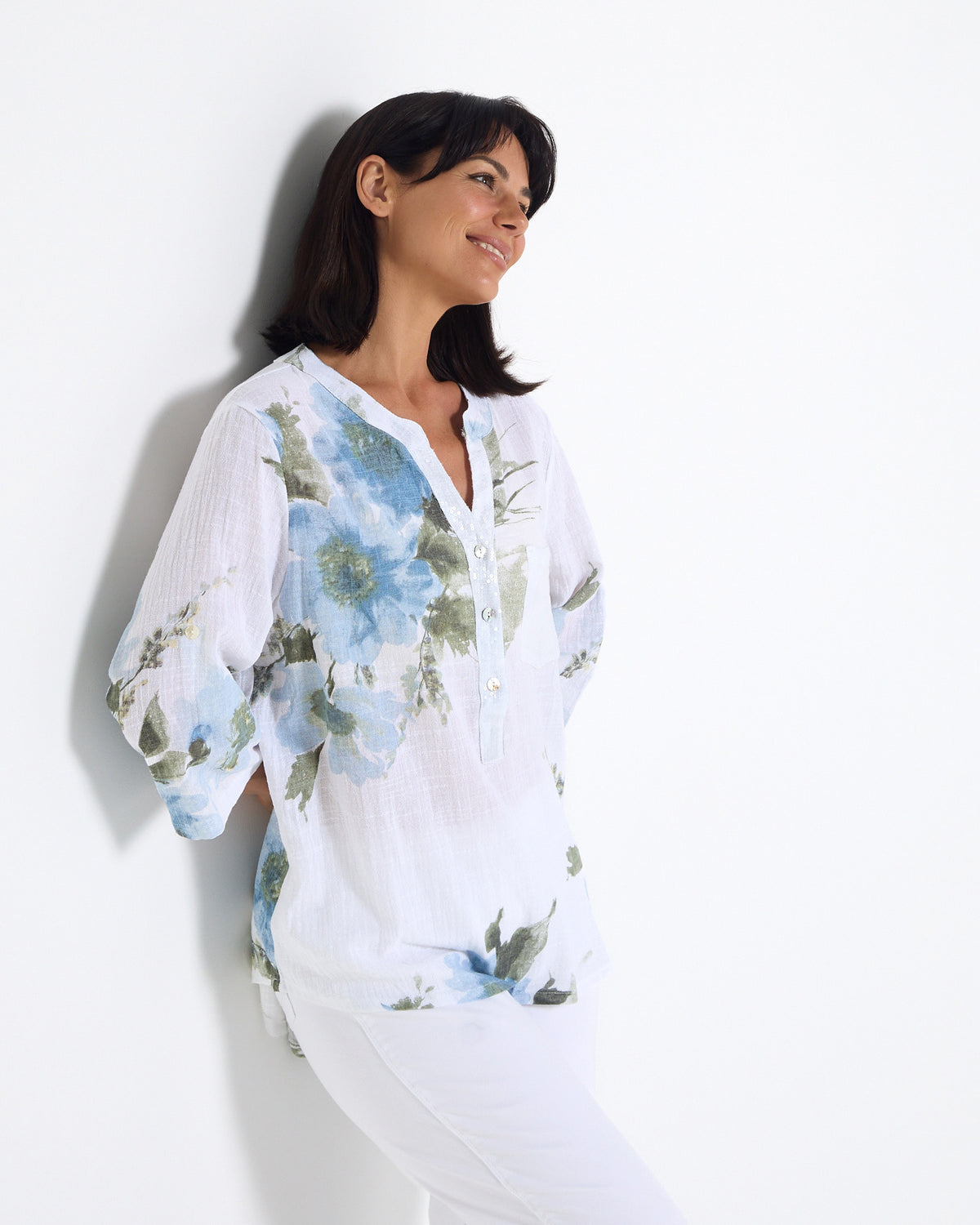 Sinclair Top - Sea Mist Floral