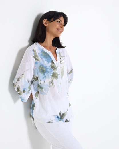 Sinclair Top - Sea Mist Floral