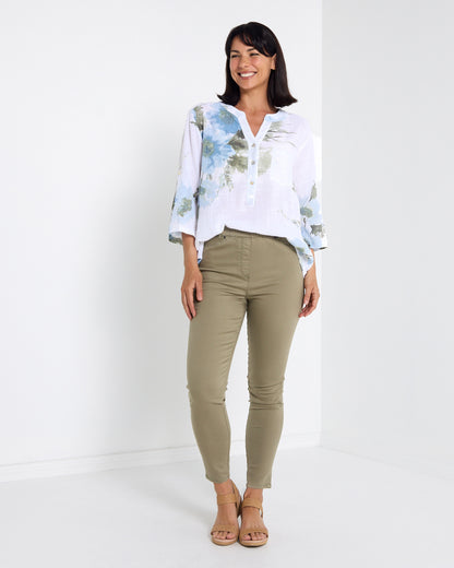 Sinclair Top - Sea Mist Floral