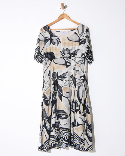 Wellington Dress - Black Tapestry