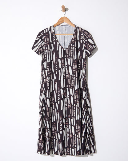 Christobel Dress - Chocolate Sketch