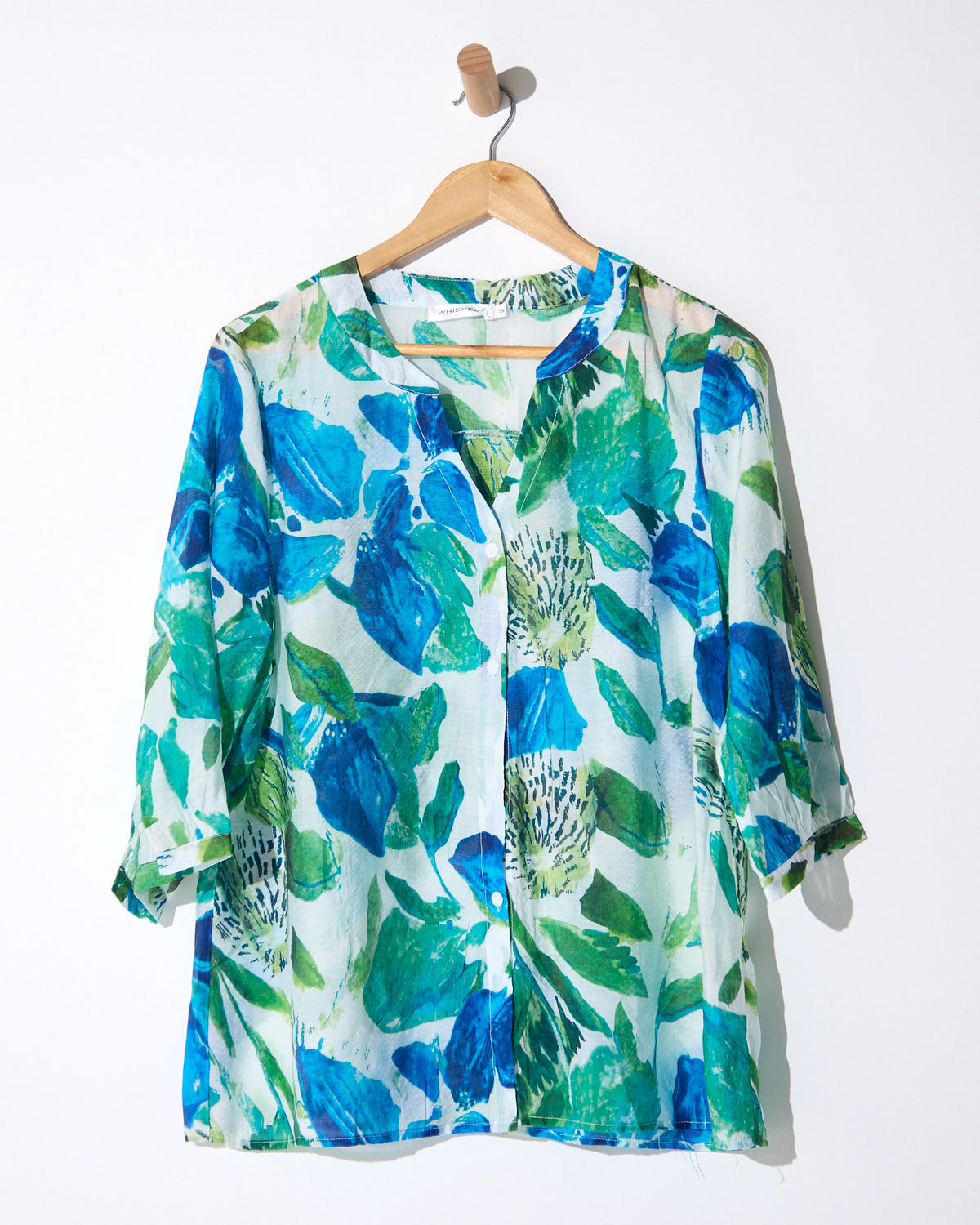 Carnegie Top - Cobalt Botanical