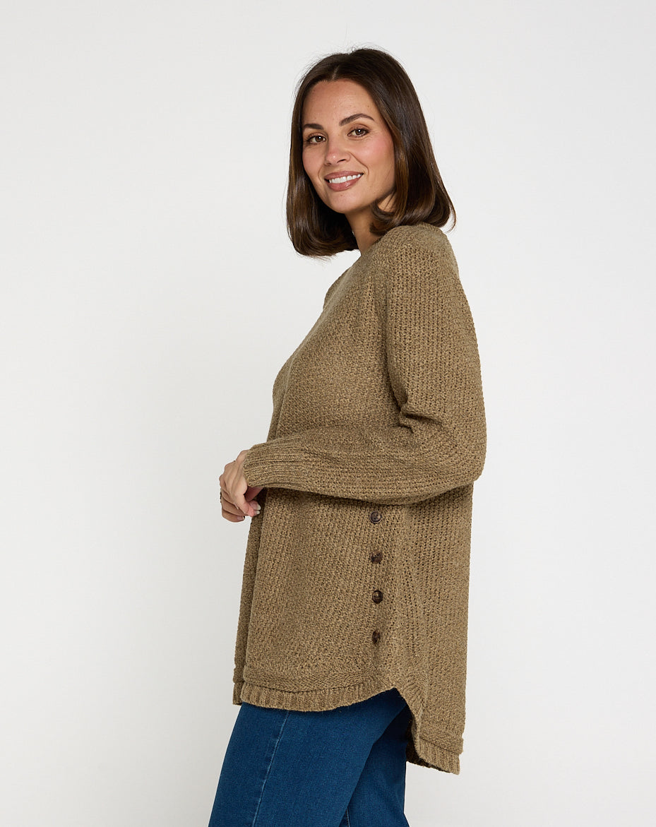 Paris Knit Jumper - Olive