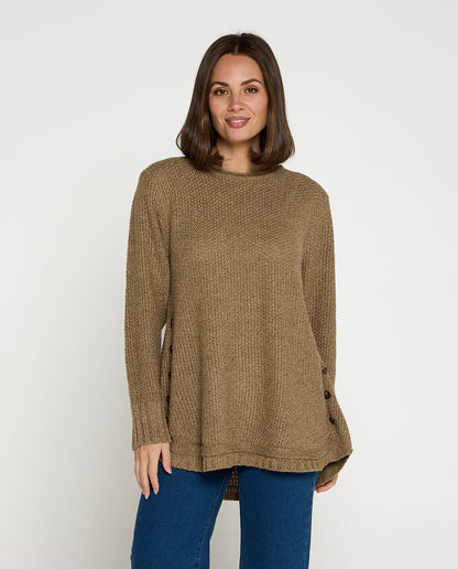 Paris Knit Jumper - Olive