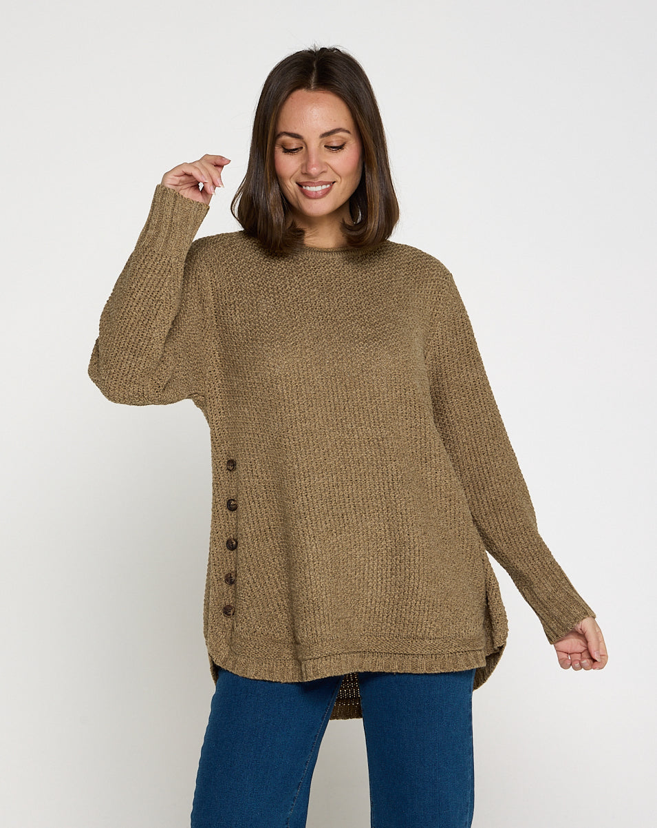 Paris Knit Jumper - Olive