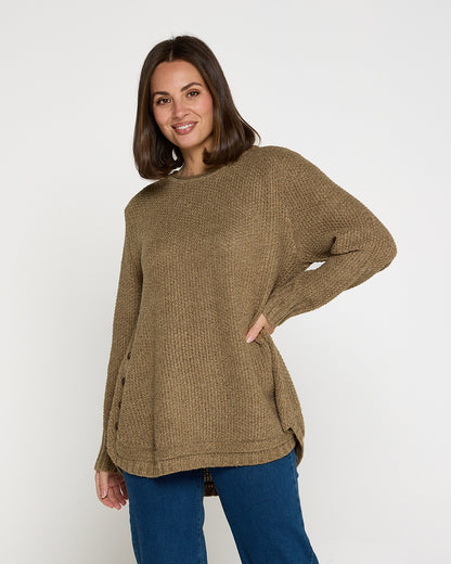 Paris Knit Jumper - Olive