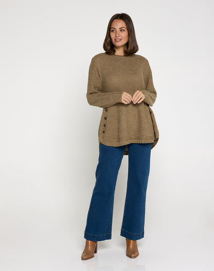 Paris Knit Jumper - Olive