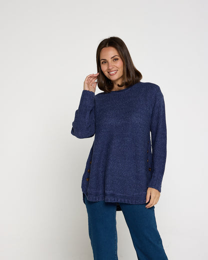 Paris Knit Jumper - Navy