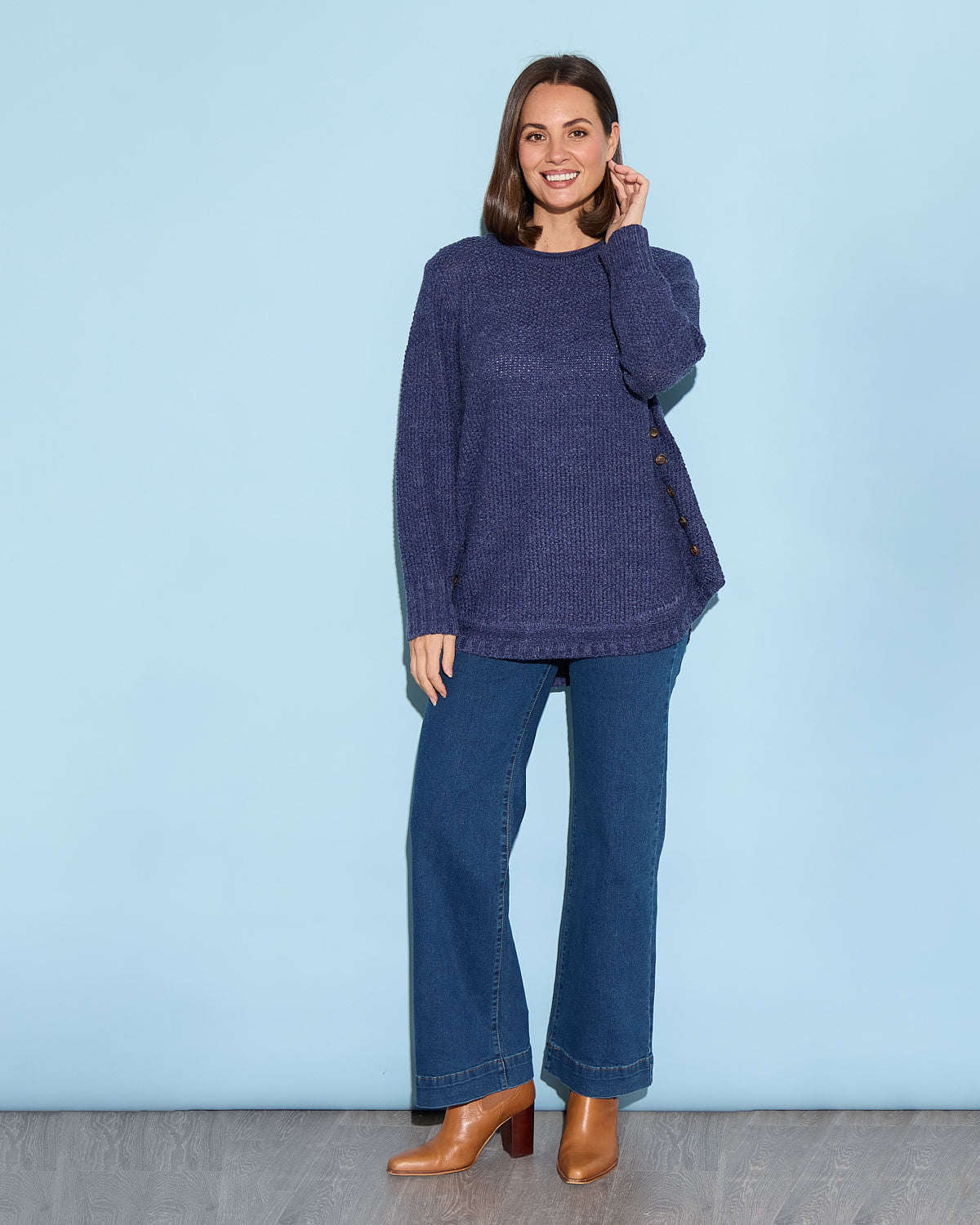 Paris Knit Jumper - Navy