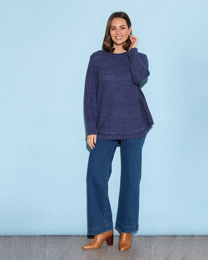 Paris Knit Jumper - Navy