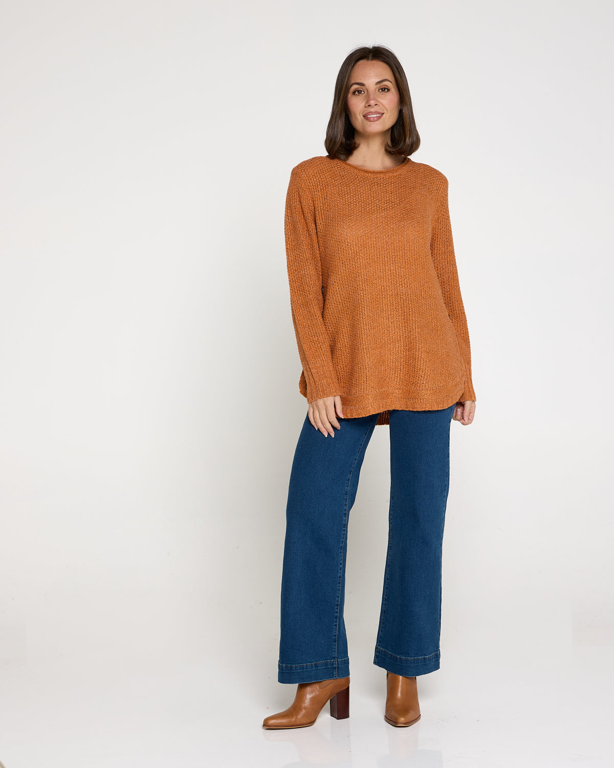 Paris Knit Jumper - Burnt Orange