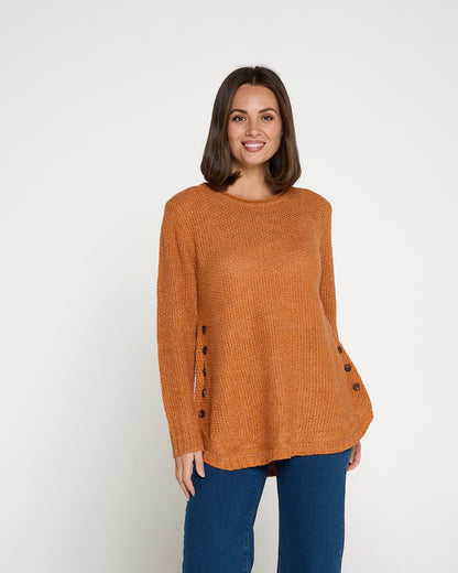 Paris Knit Jumper - Burnt Orange