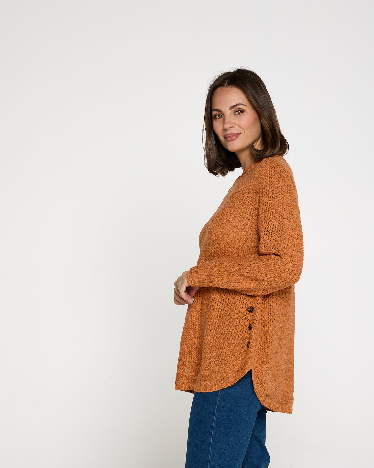 Paris Knit Jumper - Burnt Orange