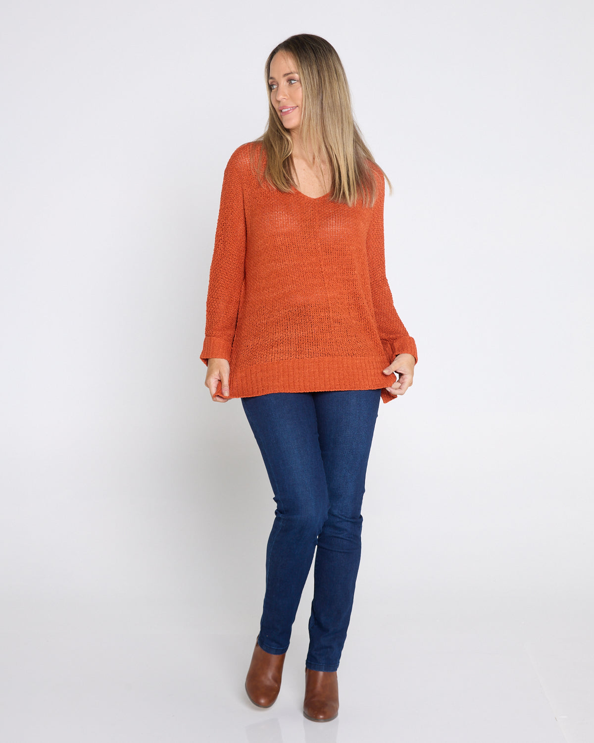 Callie Knit - Burnt Orange