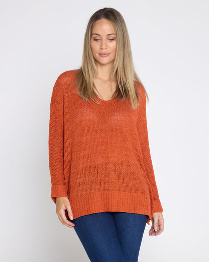 Callie Knit - Burnt Orange