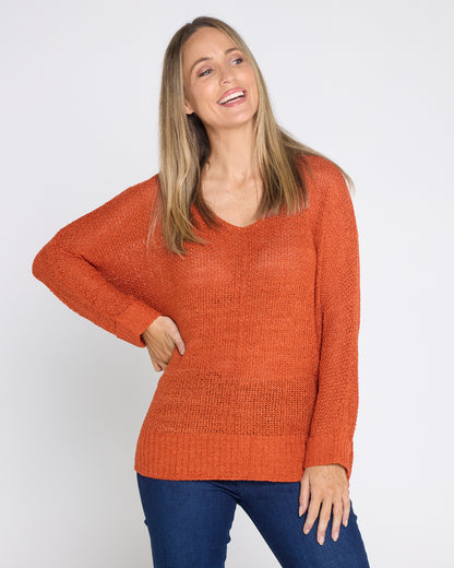 Callie Knit - Burnt Orange