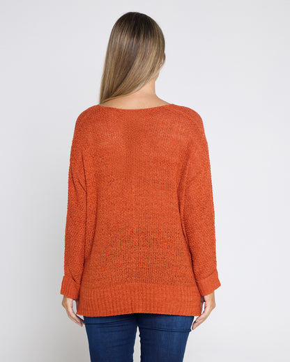 Callie Knit - Burnt Orange