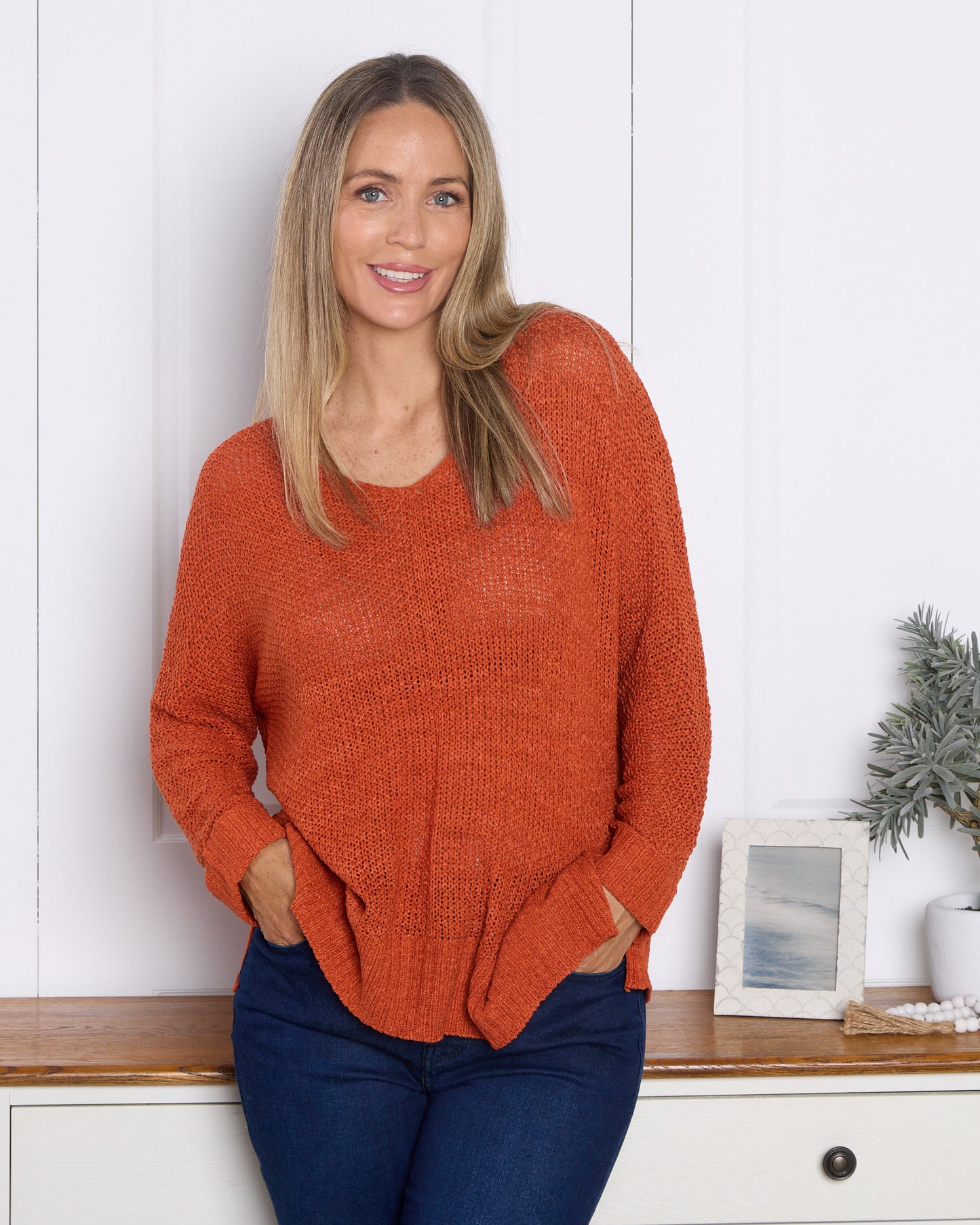 Callie Knit - Burnt Orange