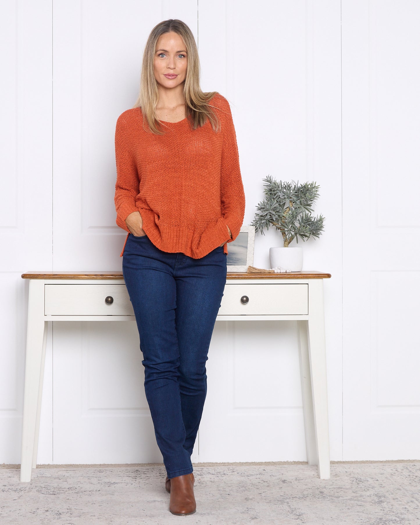 Callie Knit - Burnt Orange