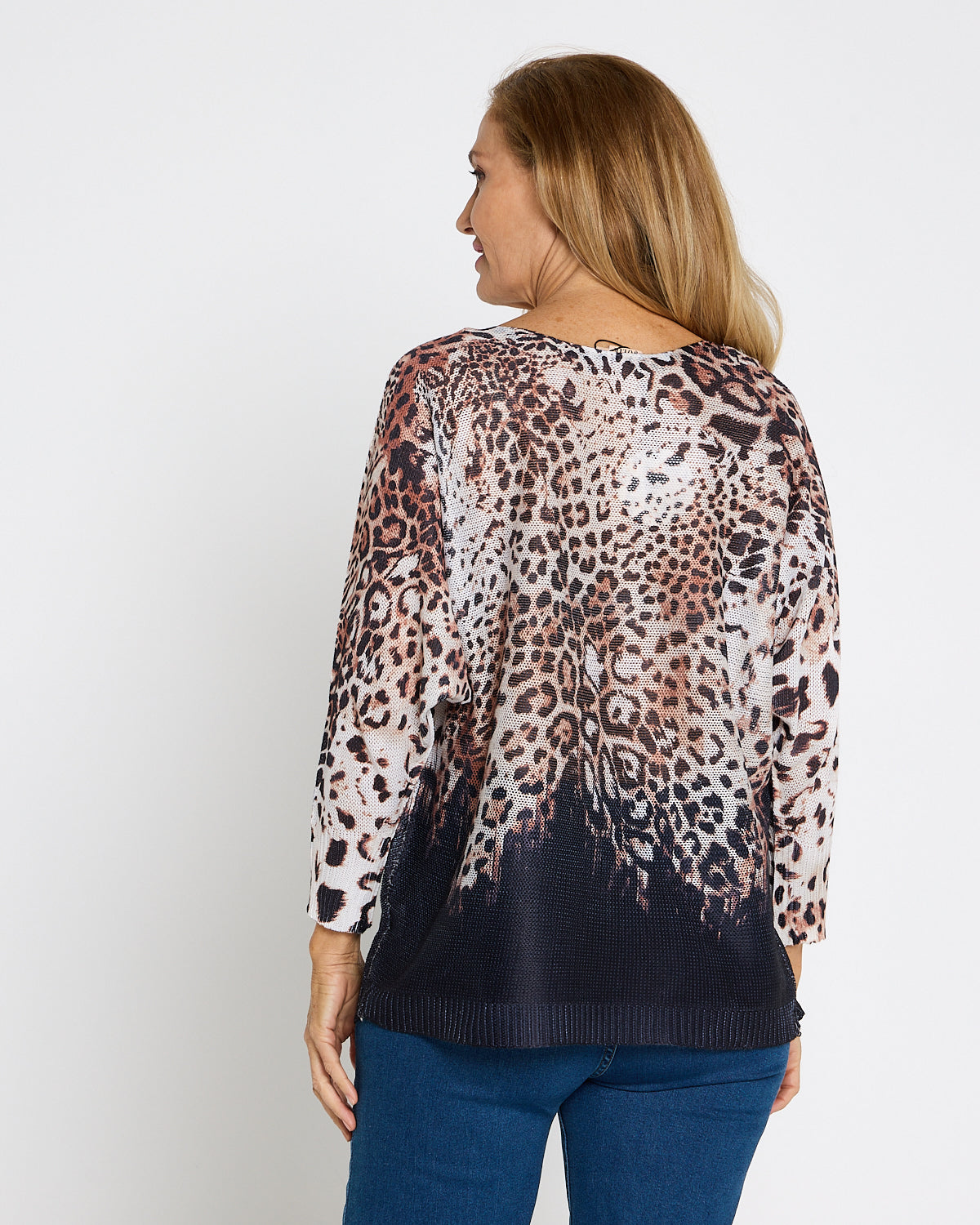 Florentina Knit Top - Leopard Print