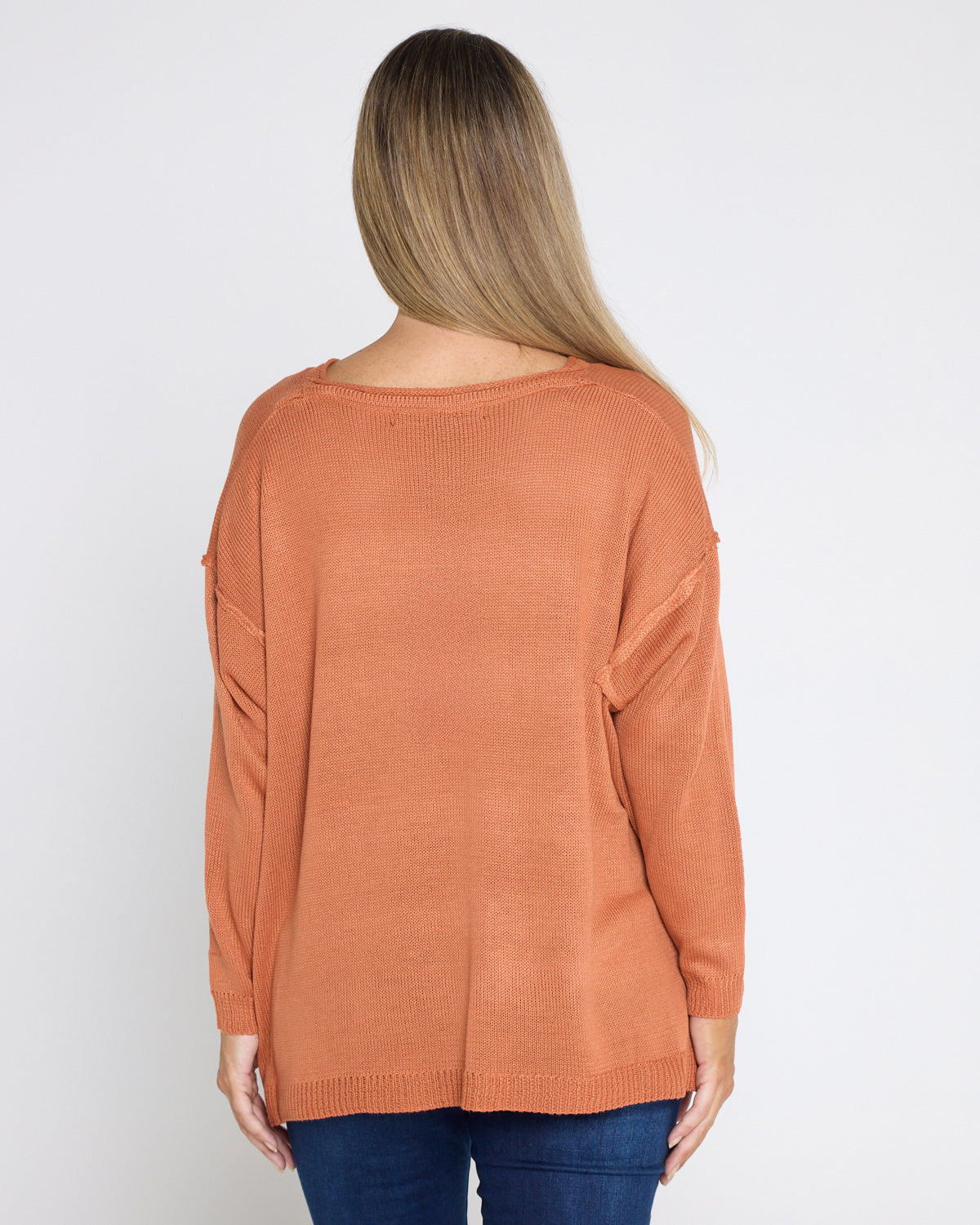 Freya Cotton Knit - Rust