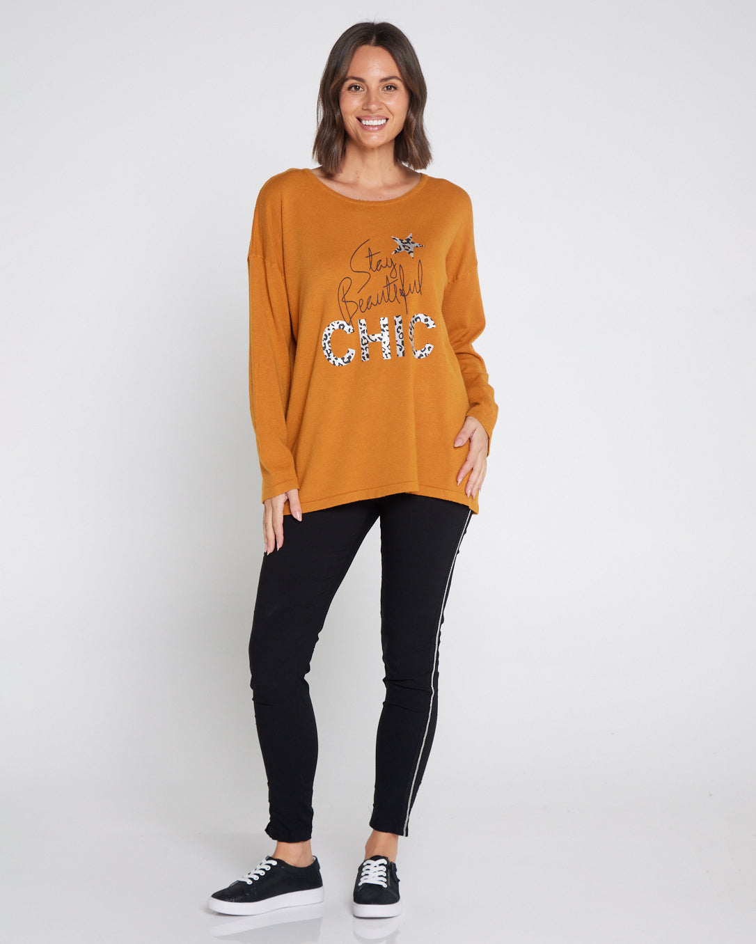 Sophie Knit Top - Mustard