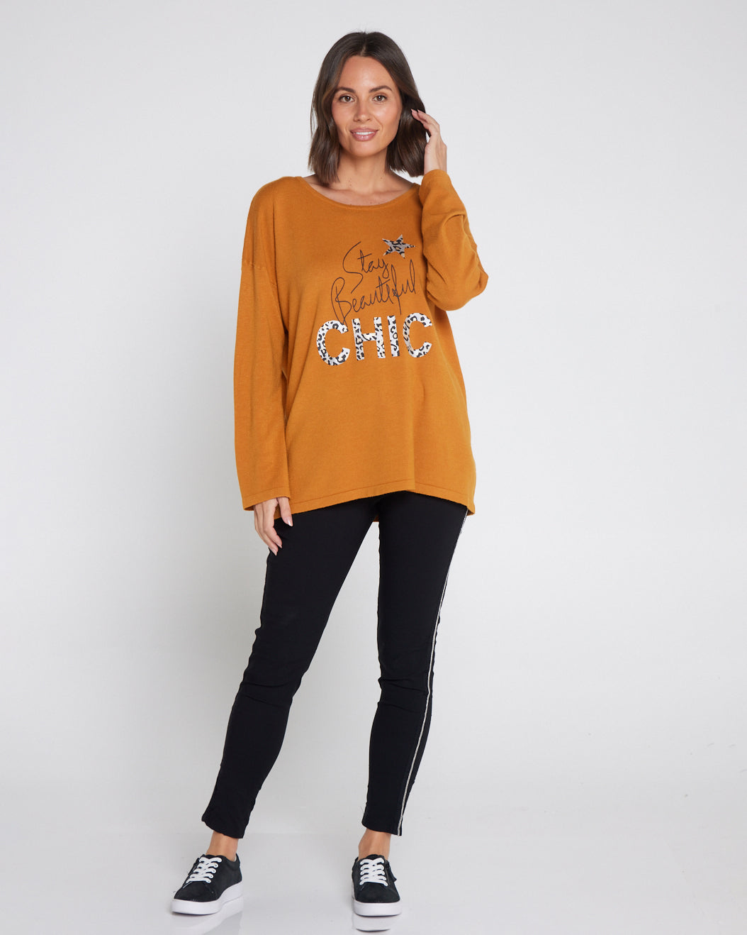 Sophie Knit Top - Mustard