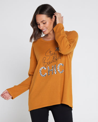 Sophie Knit Top - Mustard
