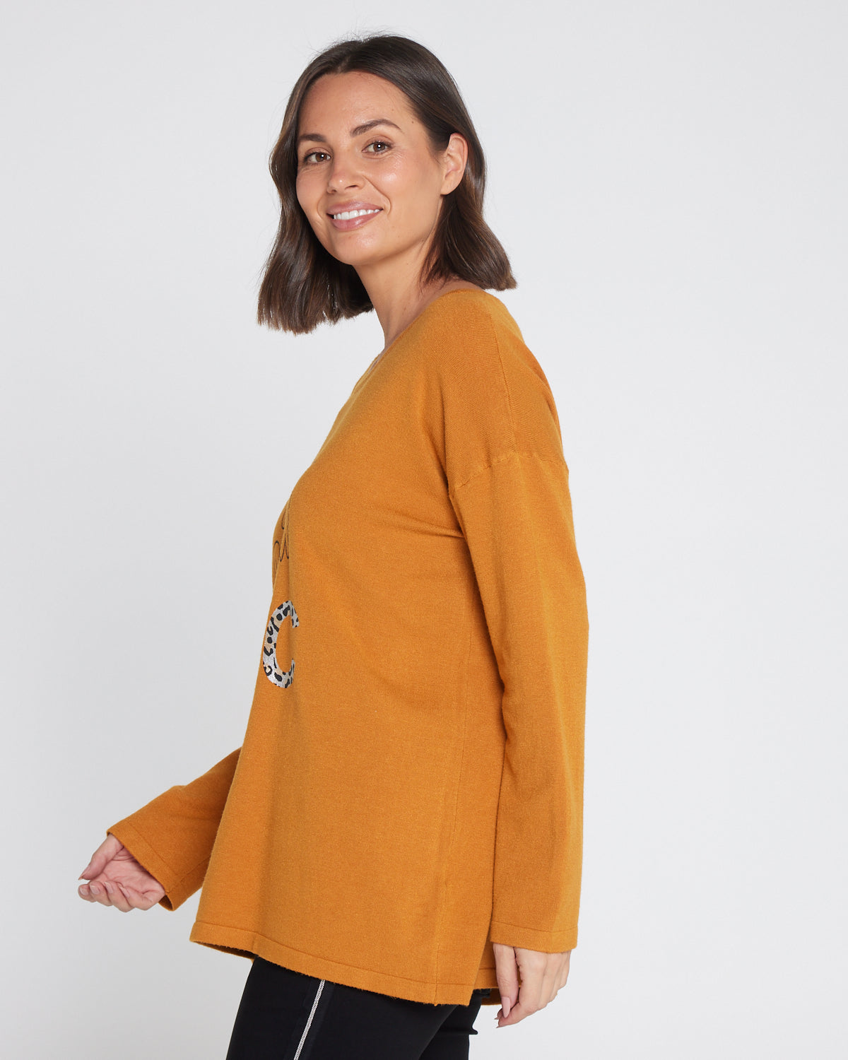 Sophie Knit Top - Mustard