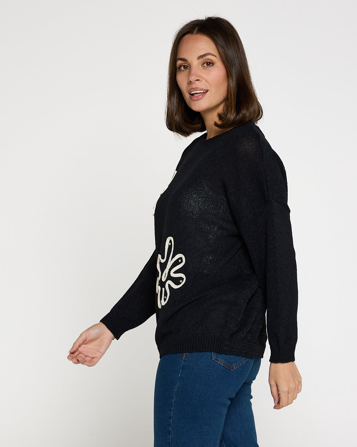 Alula Embellished Knit - Black