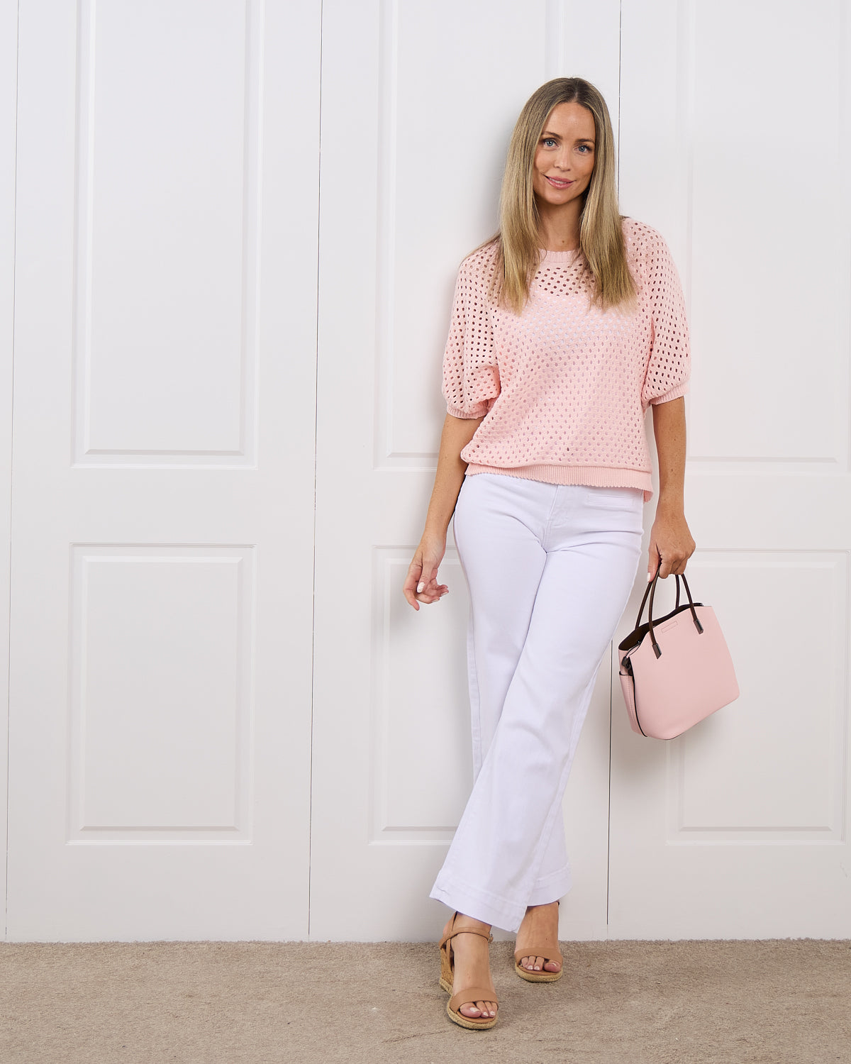 Cher Wide Leg Jeans - White