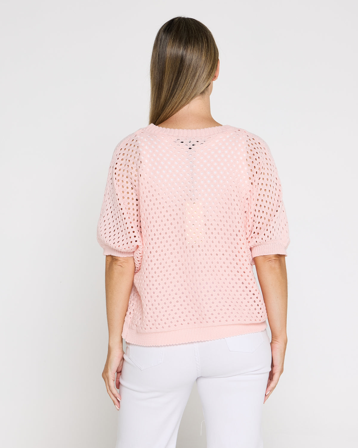 Joelle Summer Knit Top - Pink